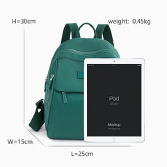 Women's Waterproof Oxford School Bag Travel Backpack