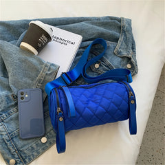 Casual Women's Bucket Bag Waterproof Nylon Crossbody Handbag
