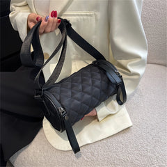 Casual Women's Bucket Bag Waterproof Nylon Crossbody Handbag