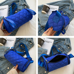 Casual Women's Bucket Bag Waterproof Nylon Crossbody Handbag