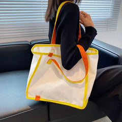 Women's Canvas Shoulder Bags Large Handbags Street Ladies High Capacity Tote