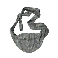 Women's Canvas Shoulder Bag Plaid Handbag Large Capacity Tote Crossbody