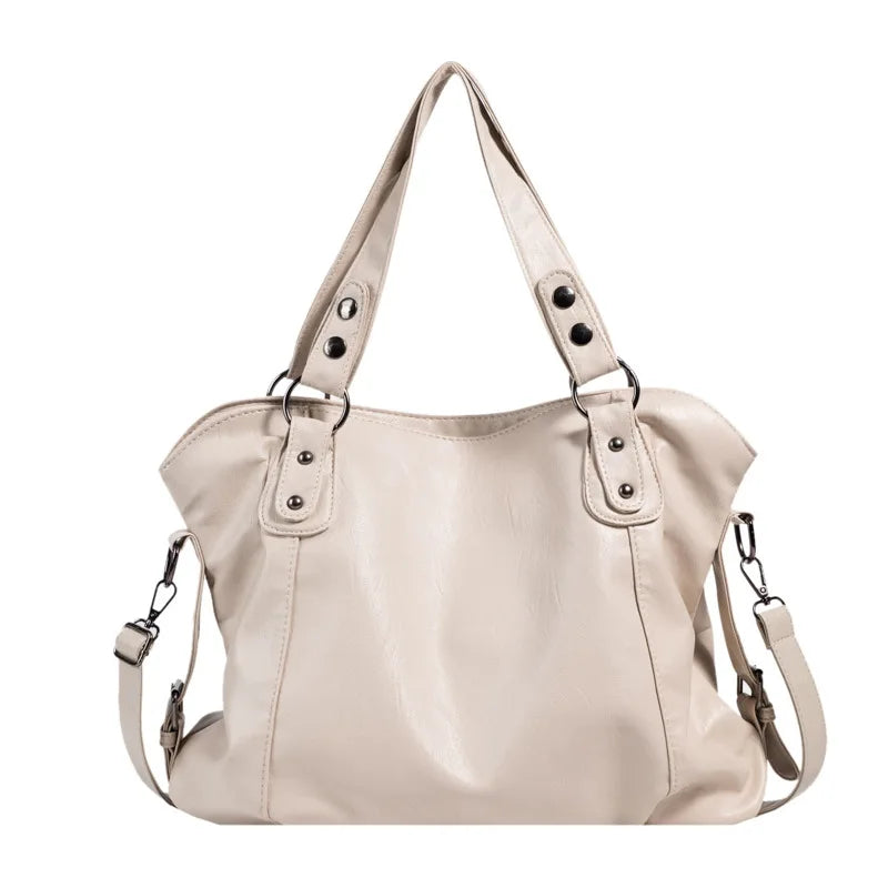 Casual Women's Shoulder Bags Big Capacity Tote Bag Handbags High PU Leather