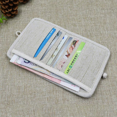 Cartoon Pet Print Wallet Cat and Dog Linen Japanese Purse Lady Short Wallets