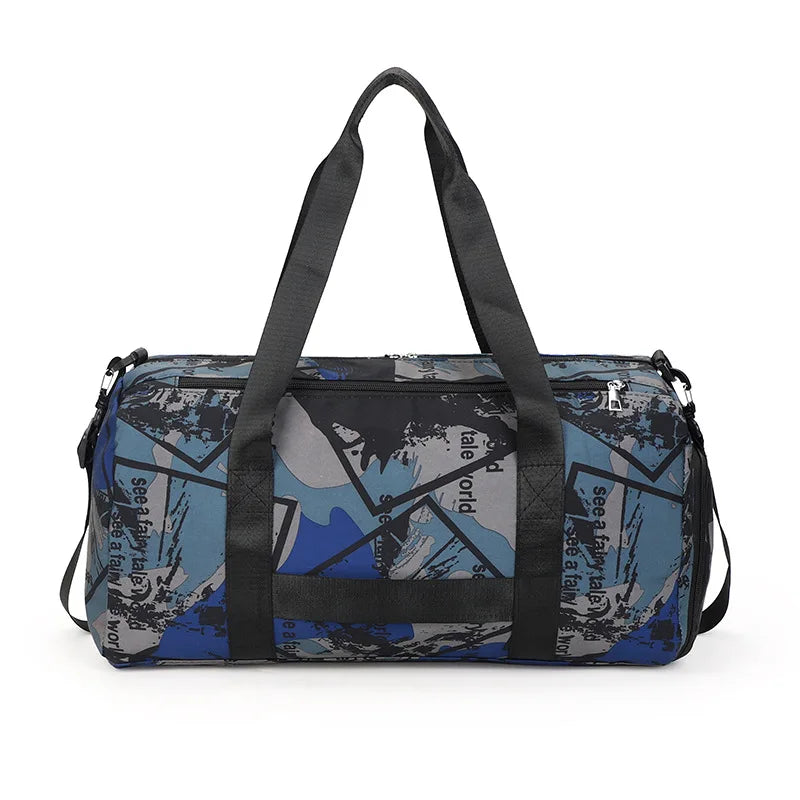 Graffiti Travel Bag Large Capacity Sports Fitness Shoulder Bag