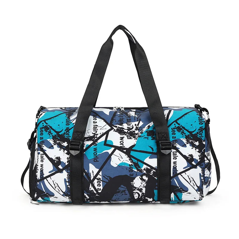 Graffiti Travel Bag Large Capacity Sports Fitness Shoulder Bag