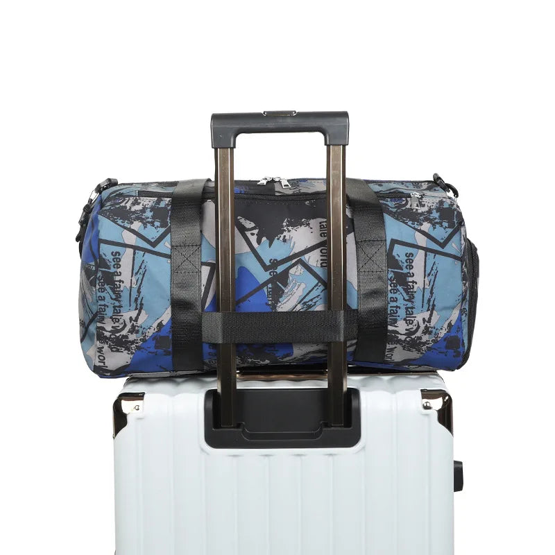 Graffiti Travel Bag Large Capacity Sports Fitness Shoulder Bag