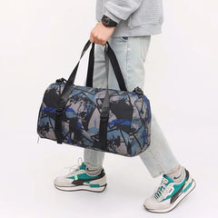 Graffiti Travel Bag Large Capacity Sports Fitness Shoulder Bag