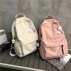 Nylon Women Backpack School Bags For Teenagers Girls Book bag Daypack