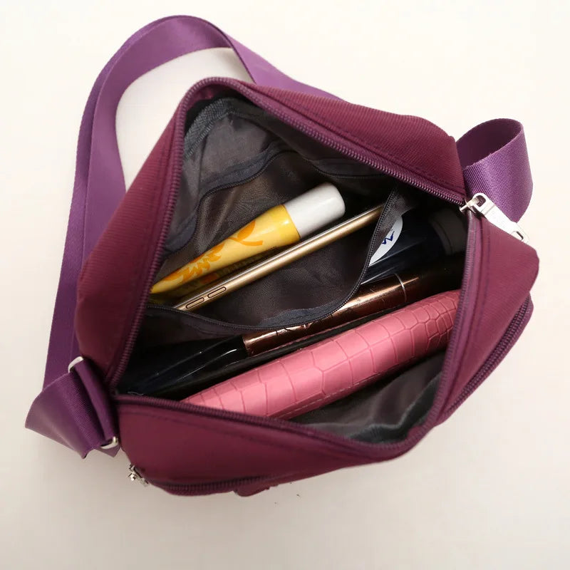 Nylon Waterproof Men's Shoulder Bag Outdoor Crossbody Ladies Purse
