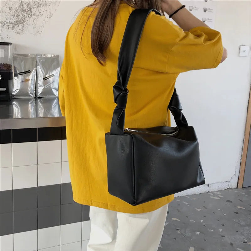 Soft PU Leather Women Shoulder Bag Lady Travel Handbags Armpit Bag