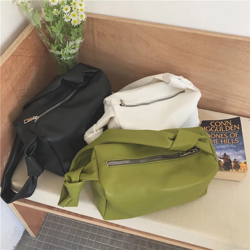 Soft PU Leather Women Shoulder Bag Lady Travel Handbags Armpit Bag