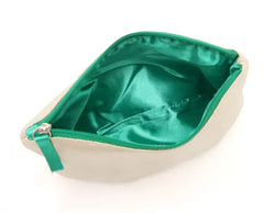 Casual Satin Women Clutch Cosmetic Makeup Storage Bag Pouch