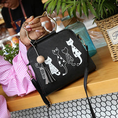 Cat Cartoon Waist Packs Fanny Bag For Women Small Messenger Bag