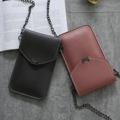 Cat Ear Touch Screen Retro Mobile Phone Bag Chain Messenger Mini Shoulder Bag