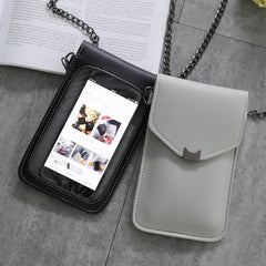 Cat Ear Touch Screen Retro Mobile Phone Bag Chain Messenger Mini Shoulder Bag