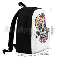 Catrina Sugar Skull Outdoor Hiking Backpack Riding Climbing Sports Bag