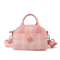 Plaid Shoulder Bag Women Mini Crossbody Tote Girls Outdoor Tote
