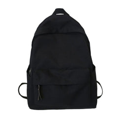 Solid Canvas Backpack for Daily Use