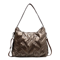 Large Capacity Padded Crossbody Bag for Women Winter Handbag Lady Purse