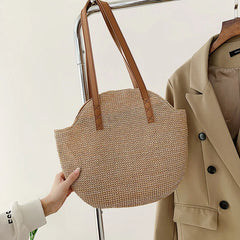 Celebrity Bags Women's Spring Retro Straw Woven Shoulder Bag
