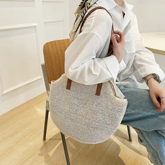 Celebrity Bags Women's Spring Retro Straw Woven Shoulder Bag