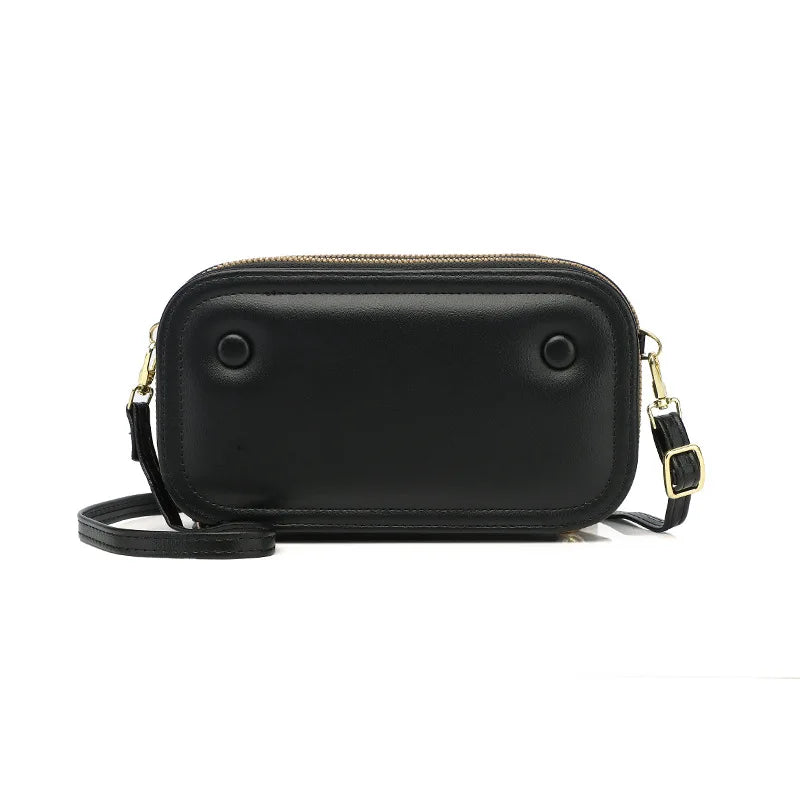 PU Leather Crossbody Bags for Womens Zipper Wallet Mini Shoulder Bag