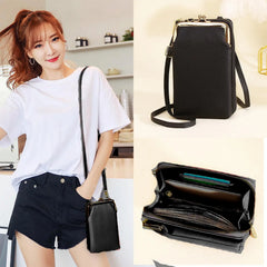 Cell Phone Purse Mini Detachable Strap High Capacity Shoulder Wallet for Women