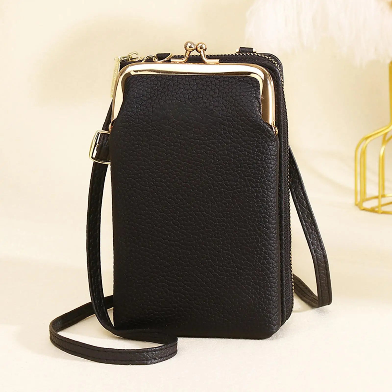Cell Phone Purse Mini Detachable Strap High Capacity Shoulder Wallet for Women