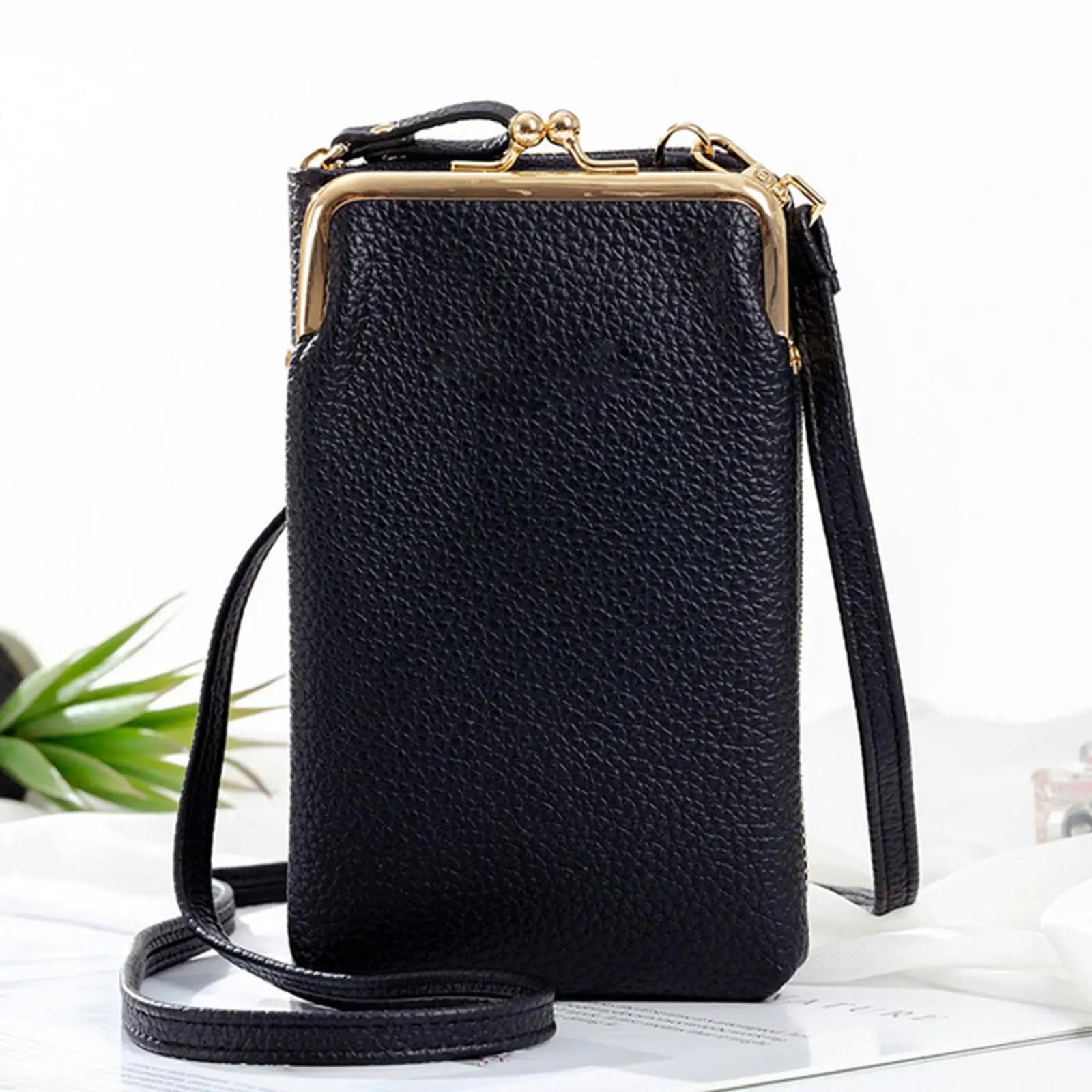 Cell Phone Purse Mini Detachable Strap High Capacity Shoulder Wallet for Women