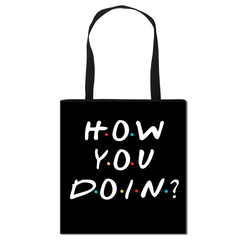 Central Perk Coffee TV Show Handbag Women Shopping Bag