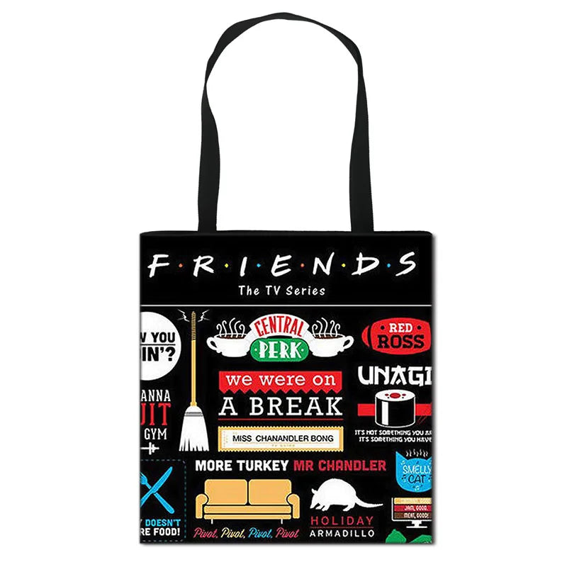 Central Perk Coffee TV Show Handbag Women Shopping Bag