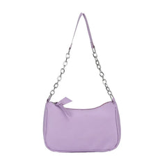 Chain Bag Shoulder Bags for Women Underarm PU Zipper Summer Casual Handbag