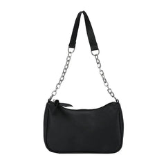Chain Bag Shoulder Bags for Women Underarm PU Zipper Summer Casual Handbag