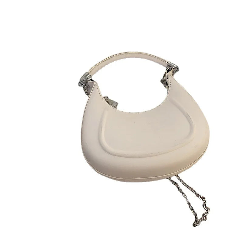 Solid Chain Bag Women's Armpit Bag
