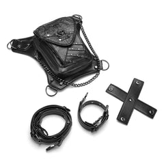 Steampunk Chain Bag Women's Messenger Shoulder Fanny Pack Leg Bag