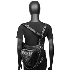 Steampunk Chain Bag Women's Messenger Shoulder Fanny Pack Leg Bag