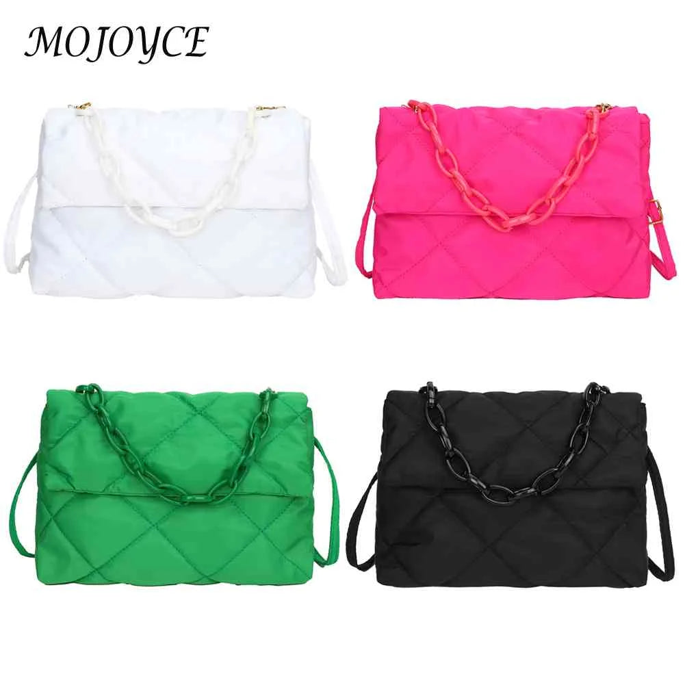 Quilted Chain Crossbody Shoulder Bag All-match Winter Large Capacity