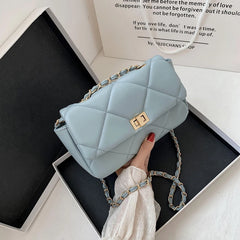 Solid Leather Crossbody Shoulder Bag for Women Handbags Female Travel Purse