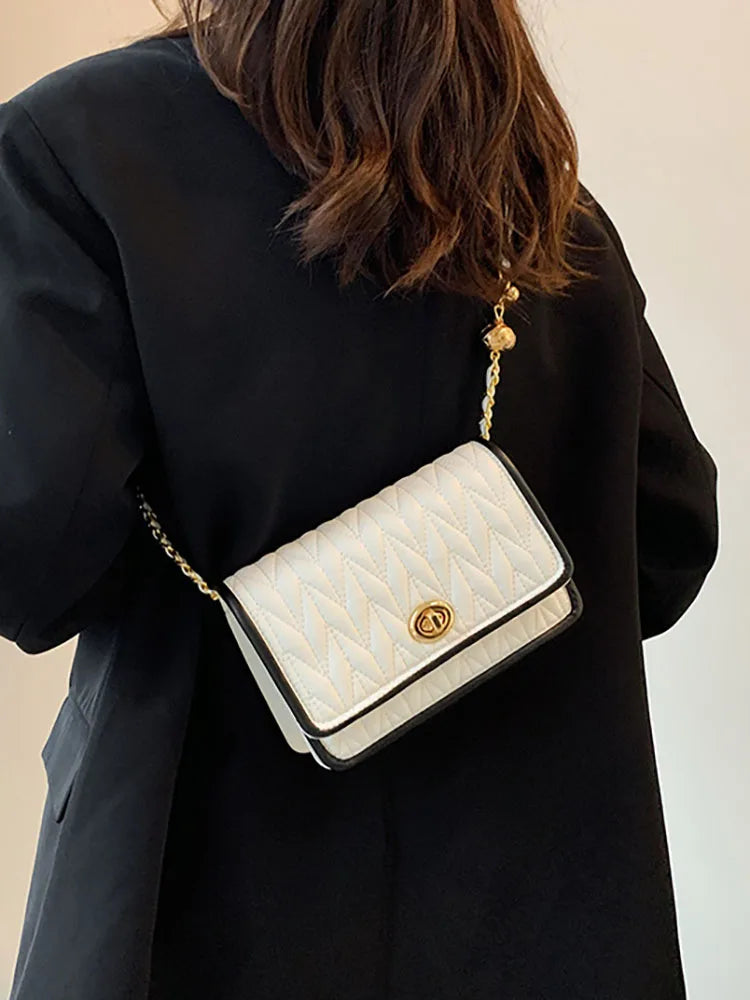 Small Women's Tote Bag Crossbody Shoulder Handbag Female Square Totes