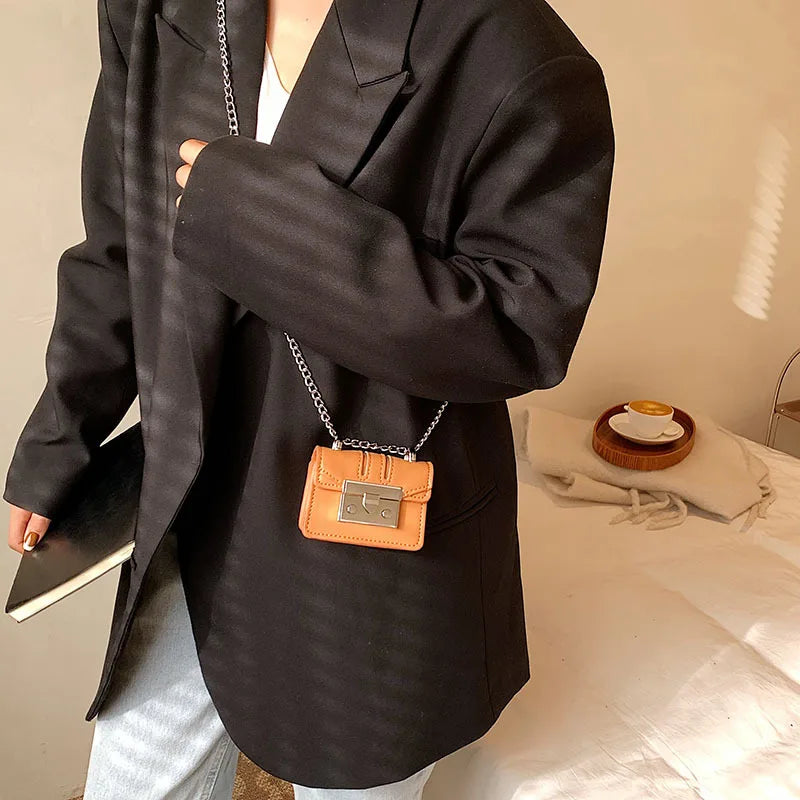 Mini Chain Crossbody Bag for Women Handbag Summer Shoulder Purse