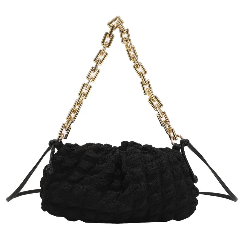 Chain Handbag Shoulder Bag for Women Clutch Purses Winter High Crossbody Bag