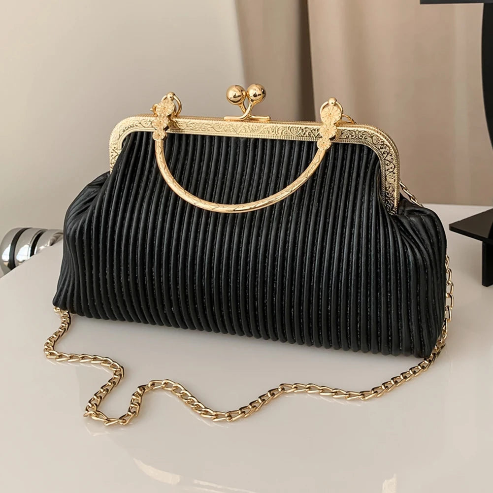 Chain Ladies Messenger Bag Top-handle Bag PU Leather Casual