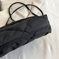 Chain Nylon Shoulder Bags Quilted Women Casual Winter Large Capacity