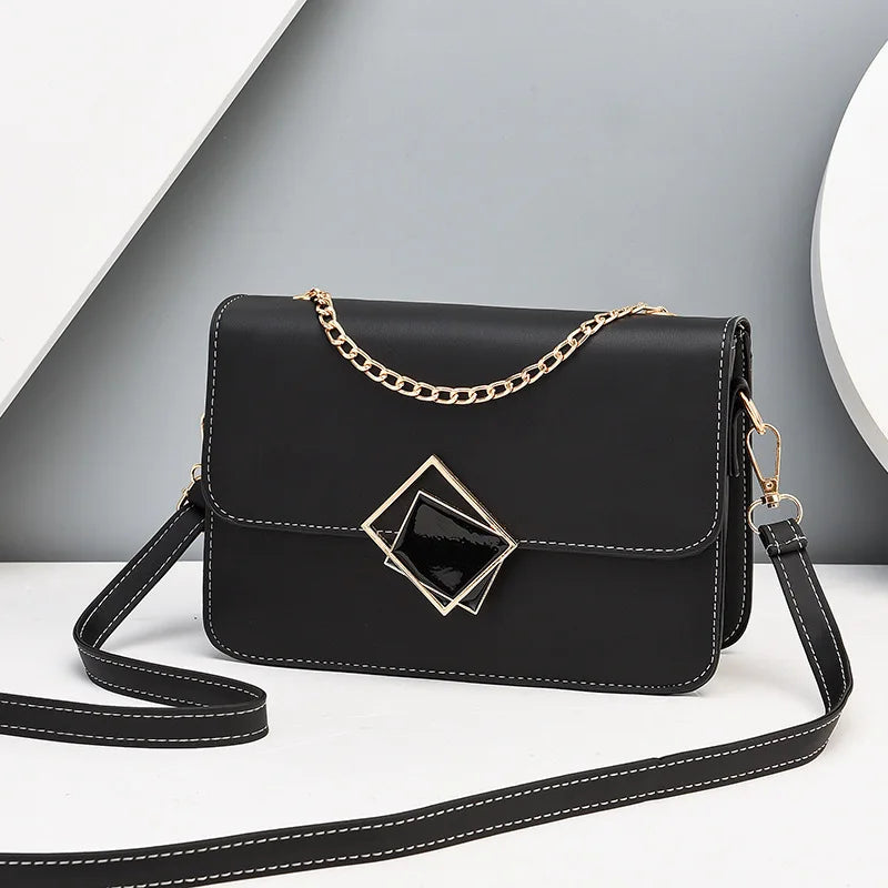 Chain Handbags for Women Small Shoulder Bag Square Leather Bag
