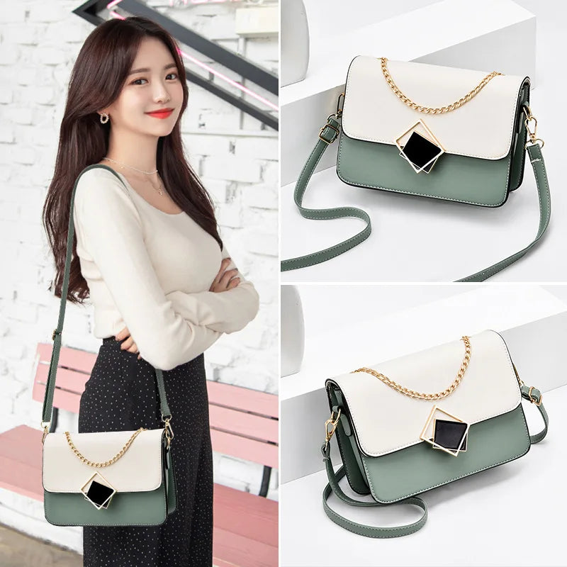 Chain Handbags for Women Small Shoulder Bag Square Leather Bag