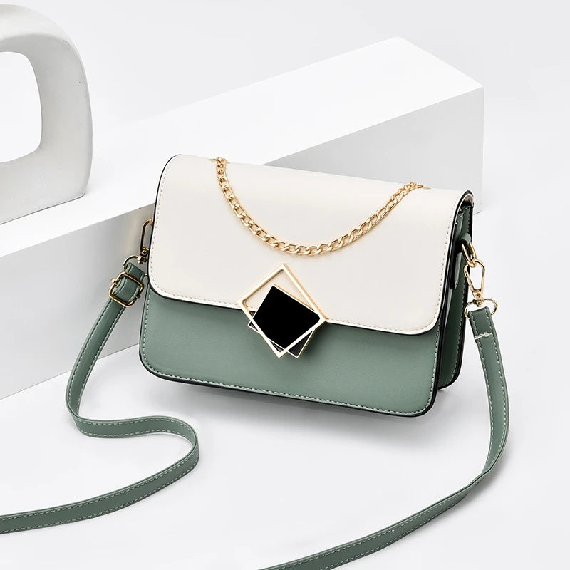 Chain Handbags for Women Small Shoulder Bag Square Leather Bag