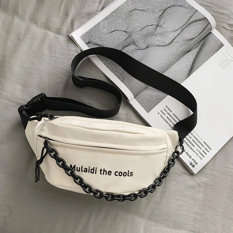 Nylon Fanny Pack Purse Large Phone Belt Bag Canvas Waterproof Travel Phone Bag