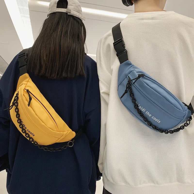 Nylon Fanny Pack Purse Large Phone Belt Bag Canvas Waterproof Travel Phone Bag