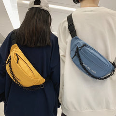 Nylon Fanny Pack Purse Large Phone Belt Bag Canvas Waterproof Travel Phone Bag